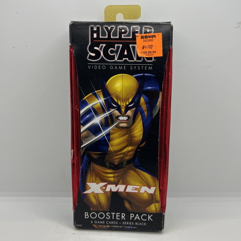 X-Men Wolverine Mattel Booster Pack Hyperscan Video Game Cards-‎ Series Black